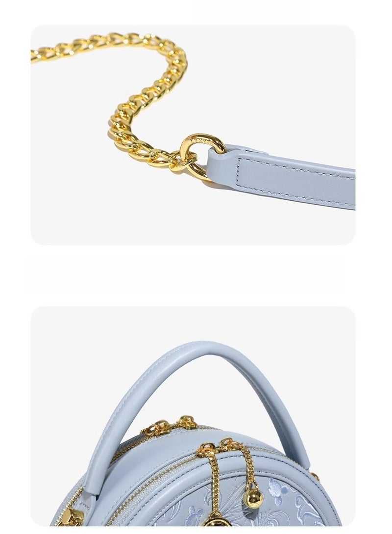 Disney Women's Handheld Single Shoulder Crossbody Commuter Embroidered Chinese Style Bag - Image 3