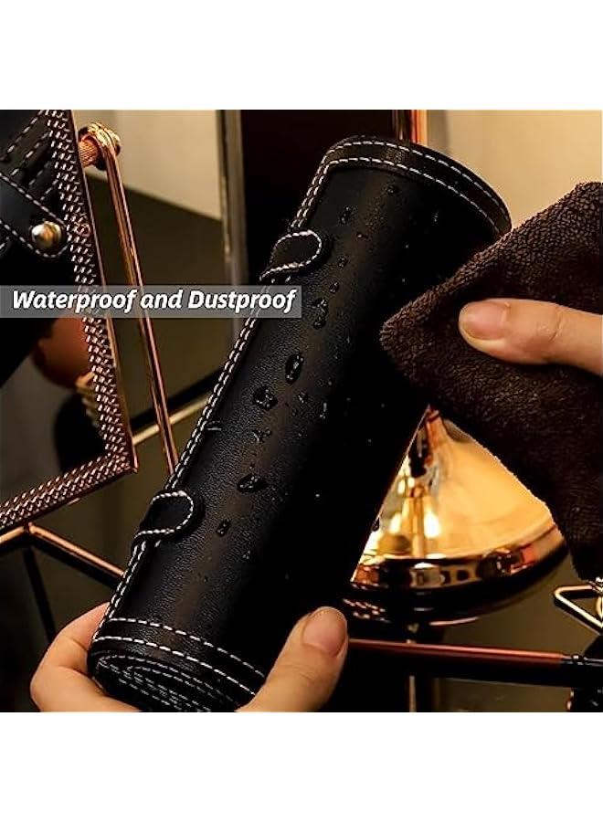 BWSJ Travel Makeup Brushes Case with Mirror Waterproof Cosmetic Organizer Bag for Women and Girls - Image 5