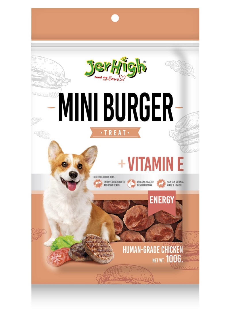 Jerhigh Mini Burger Dog Treats 100 G - Image 1