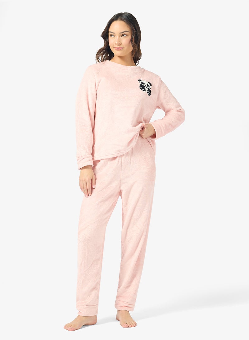 جينجر طقم بيجامة مخملي مريح - Image 5