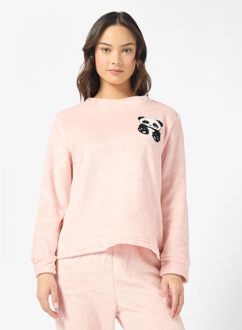 جينجر طقم بيجامة مخملي مريح - Image 3