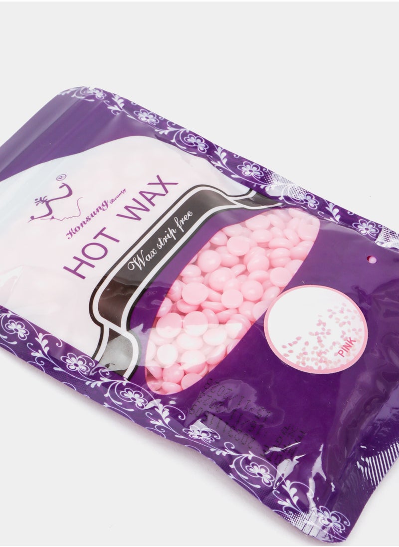 Konsung Beauty - 400g Hair Removal Hot Wax Beans 4 Pack of 100g Each with 50 Wooden Waxing Sticks For Easy Hair Removal - Image 1
