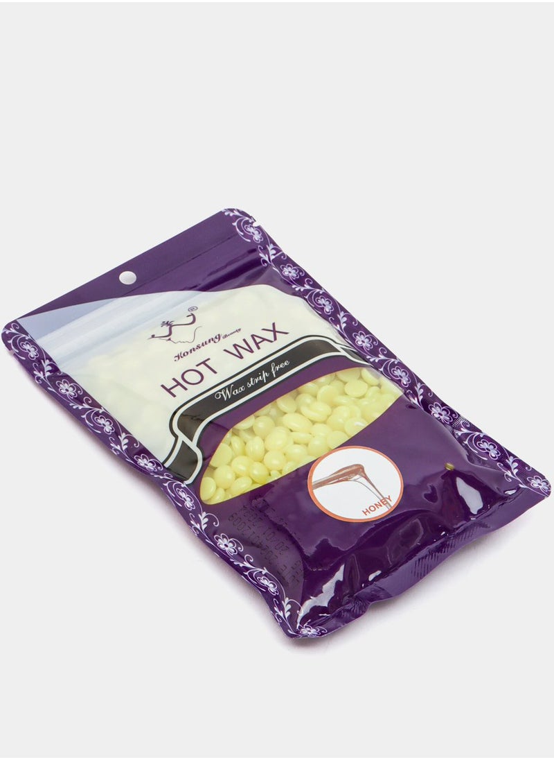 Konsung Beauty - 400g Hair Removal Hot Wax Beans 4 Pack of 100g Each with 50 Wooden Waxing Sticks For Easy Hair Removal - Image 1