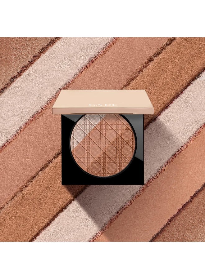 جي أيه-دي إي لوحة أحمر الخدود الطبيعية للوجه من جلو إف إكس للخدود، مسحوق برونزي ومكياج هايلايتر غني بزيت الجوجوبا 135 بارد ومريح، 0.42 أونصة - Image 3