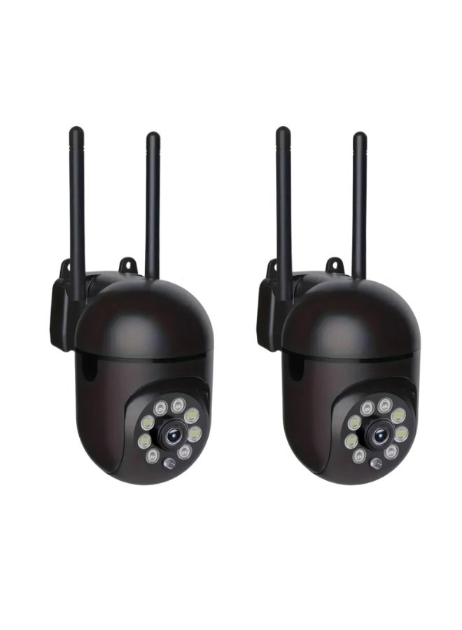 355° HD WIFI Surveillance Camera - Compatible with Alexa,2K Long Range Night Vision, Two-Way Audio, AI Mobile Detection, Color Night Vision, Weatherproof Indoor and Outdoor Security System with Intercom and 2.4G Connectivity - Image 1