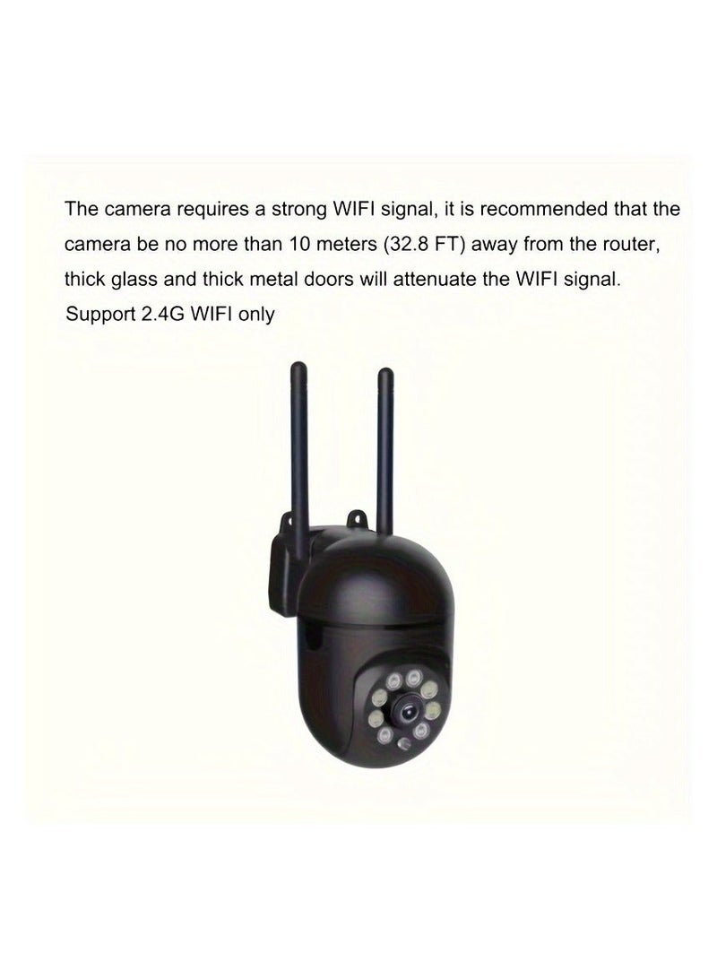 355° HD WIFI Surveillance Camera - Compatible with Alexa,2K Long Range Night Vision, Two-Way Audio, AI Mobile Detection, Color Night Vision, Weatherproof Indoor and Outdoor Security System with Intercom and 2.4G Connectivity - Image 5