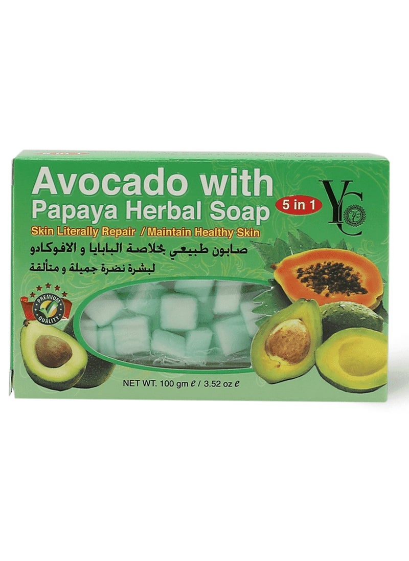 3 Pieces of Avocado With Papaya Herbal Soap 100grams - pzsku/Z4C60AD03FF32AC4278ECZ/45/_/1711202301/94fdacf9-dc24-4706-a472-6590033744a5