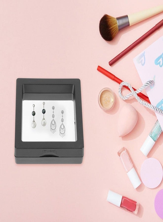 Rinpoche Transparent PE Film 3D Frame Dustproof & Portable Box Display Jewelry Storage Coin Display Case for Necklace (Multicolor) (Pack of 4) - Image 4