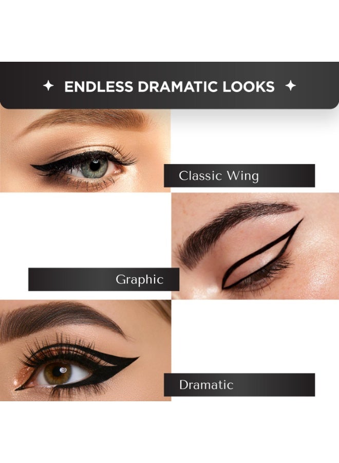 بيلا فيتا أورجانيك قلم تحديد العيون المضاد للماء من بيلا فيتا أورجانيك إنتنس دراما، أزرق، لمسة نهائية غير لامعة، مقاوم للتلطخ، سريع الجفاف، أداة توزيع بطرف لباد، غني بالبيوتين، 3.5 مل - Image 4