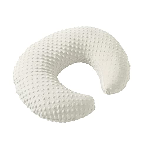 Aullar Pillowcase for Nursing Pillow and Positioner for Breastfeeding and Bottle Feeding Propping Baby Tummy Time Baby Sitting Support AwakeTime Support Pillow Cover Only Beige - Image 1