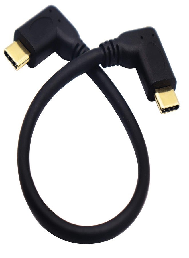 zdyCGTime Type c 3.1 Extension Cable 90 Degree USB 3.1 Type C Male to Male Gen 2 (10Gbps) Connector Extension Cable, Supports Charging, Data, Audio, Video Cable for New MacBook Pro 2017(20CM, M/M) - Image 5
