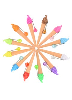 Excefore Ice Cream Pen Novelty Cute Ink Pen, 12 Pieces Assorted Color Summer Writing Pen for Kids School Supplies Party Favor (Cute Style)  - Image 1