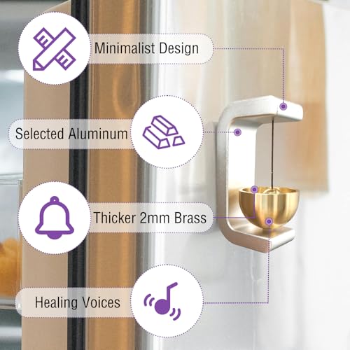 Cizenal Shopkeepers Bell for Door Opening, Door Chime for Business When Entering, Easy to Install Magnetic Doorbell, Unique Business Decorations and Entrance Hanging Decorations- Creative Gift (Silver) - Image 5