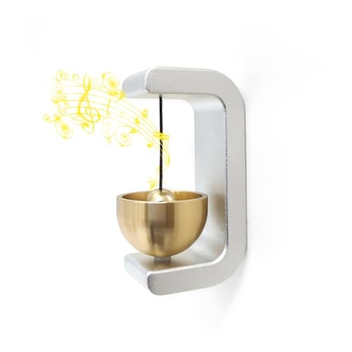Cizenal Shopkeepers Bell for Door Opening, Door Chime for Business When Entering, Easy to Install Magnetic Doorbell, Unique Business Decorations and Entrance Hanging Decorations- Creative Gift (Silver) - Image 1