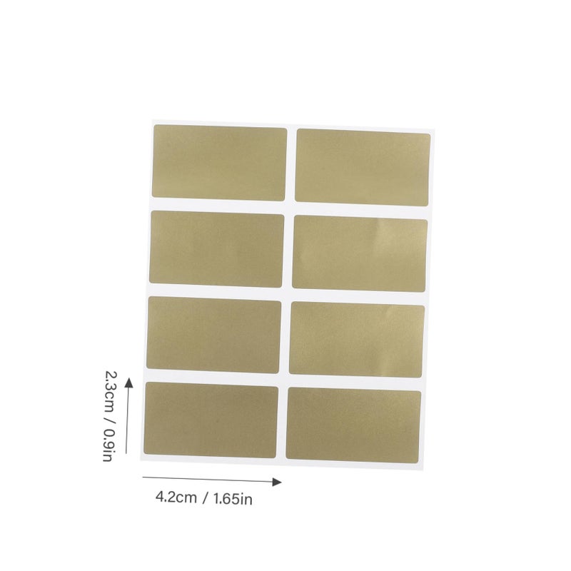 100 Pcs Scratch Off Stickers Peel and Stick Cards for Birthday Wedding Party Games - Image 3