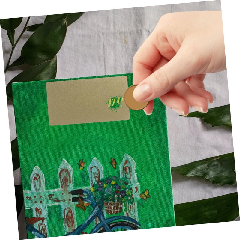 100 Pcs Scratch Off Stickers Peel and Stick Cards for Birthday Wedding Party Games - Image 5