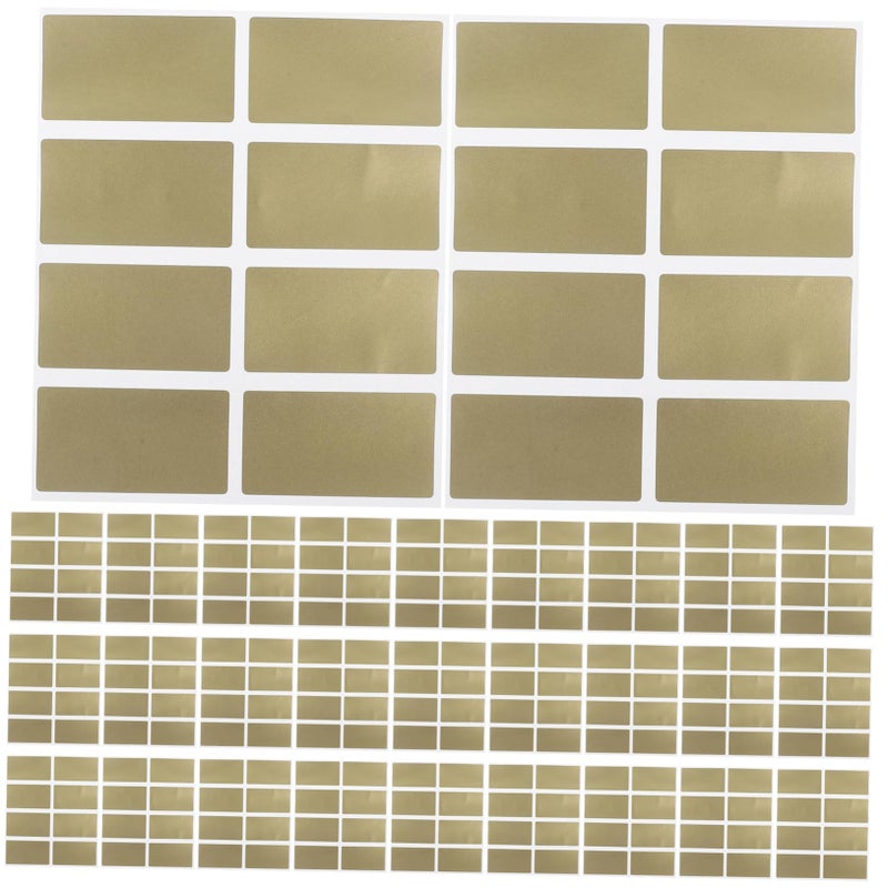 100 Pcs Scratch Off Stickers Peel and Stick Cards for Birthday Wedding Party Games - Image 2