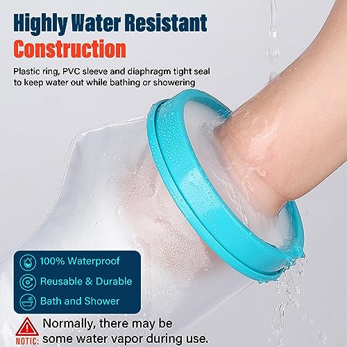 Fxdunjr Waterproof Cast Covers for Shower Arm Adult Cast Cover Protector Shower Bag to Keep Wounds Dry for Arm, Hands, Wrists, Elbow, Fingers [2025 New Reusable] - Image 3