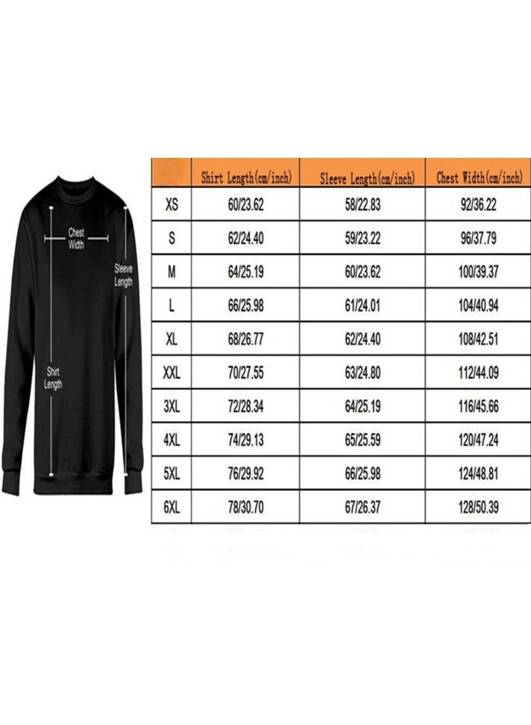 KUYING Dragon Ball Printed Loose Water Washed Vintage Round Neck Long Sleeve Hoodie  - Image 3