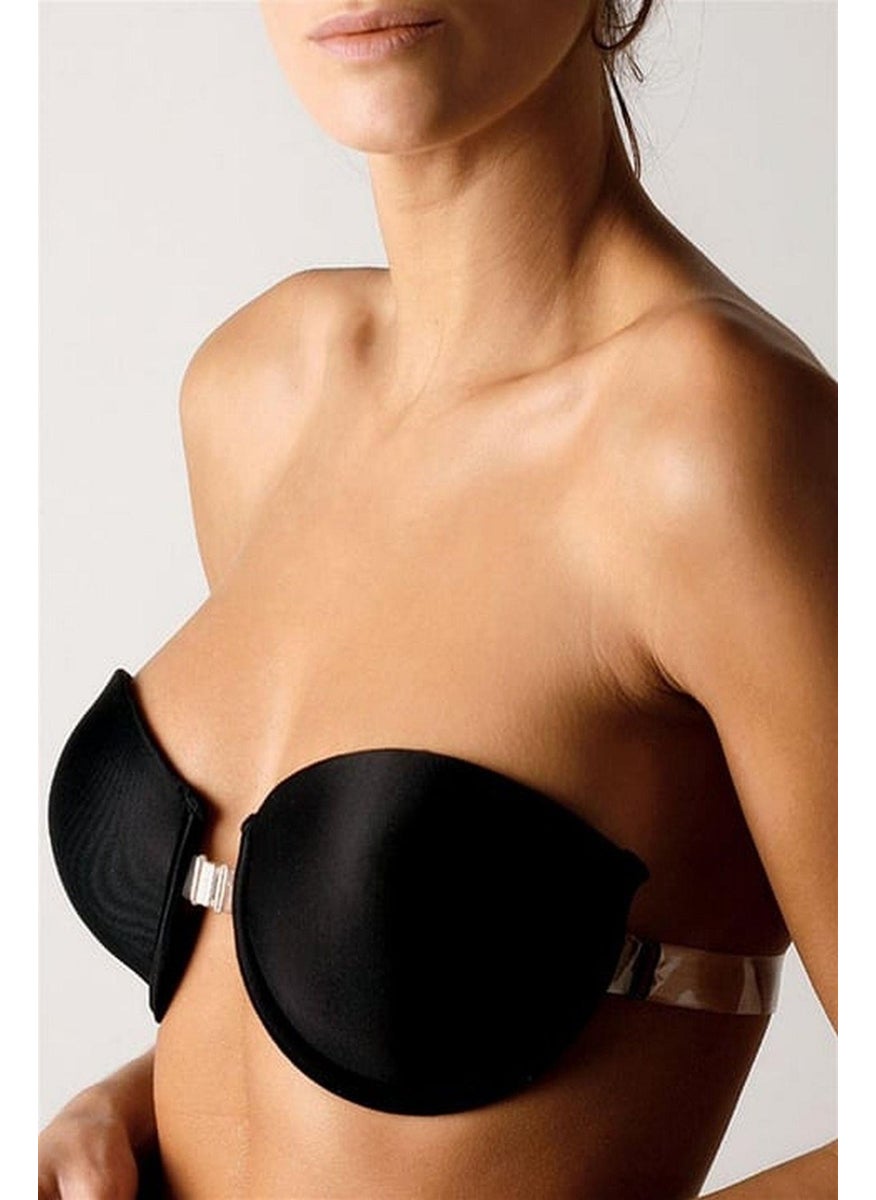 Magic Form 2020 Women's Front Clip Transparent Back Staples Bra-Ten  - Image 4