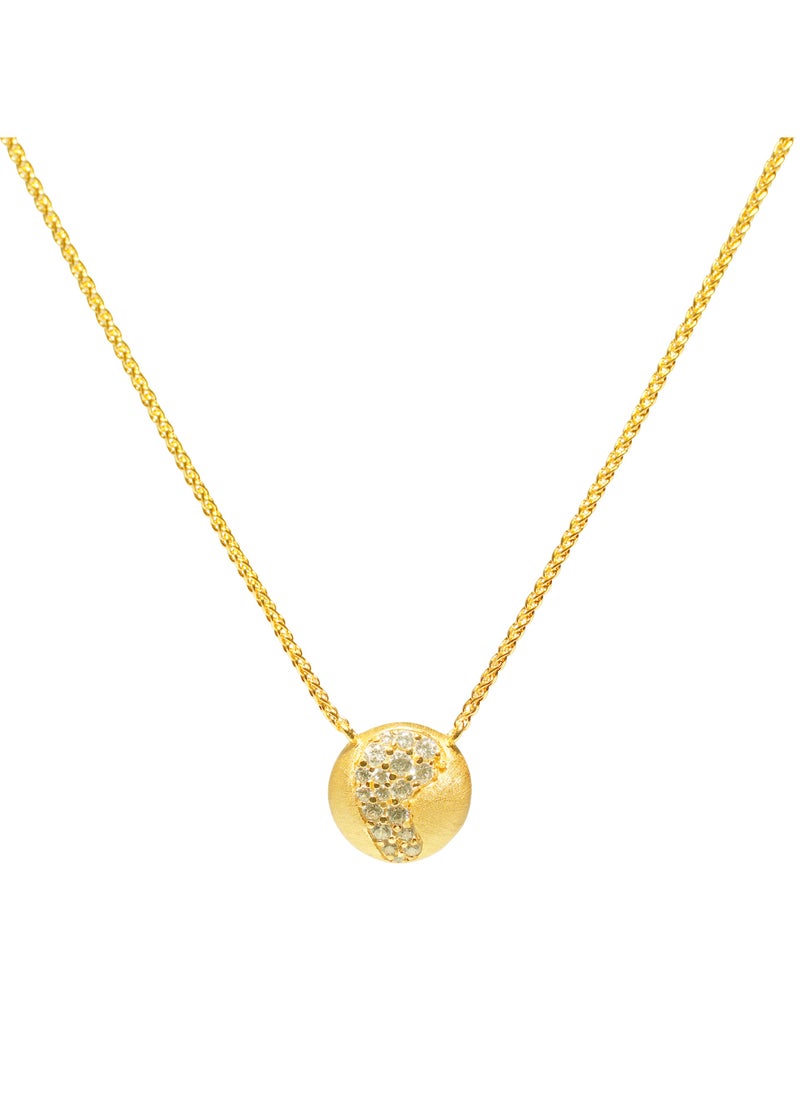 Generic Pendant Necklace with Cubic Zirconia Diamonds  - Image 1