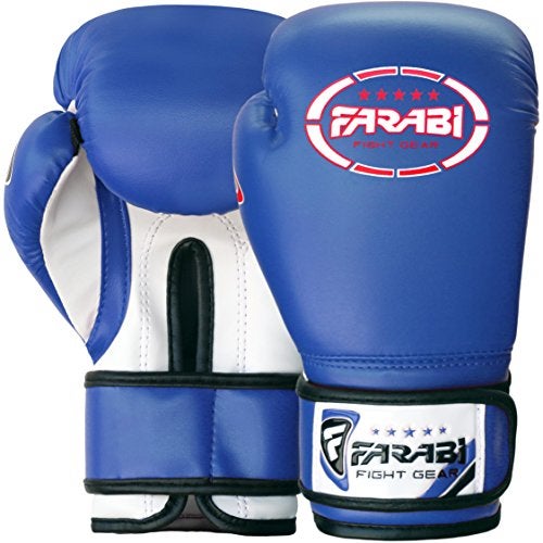 Farabi Sports Kids Boxing Gloves 4, 6, 8-oz for Junior Youth Boys and Girls Training MMA Muay Thai & Punching Bag (Blue, 8-oz) - Image 4