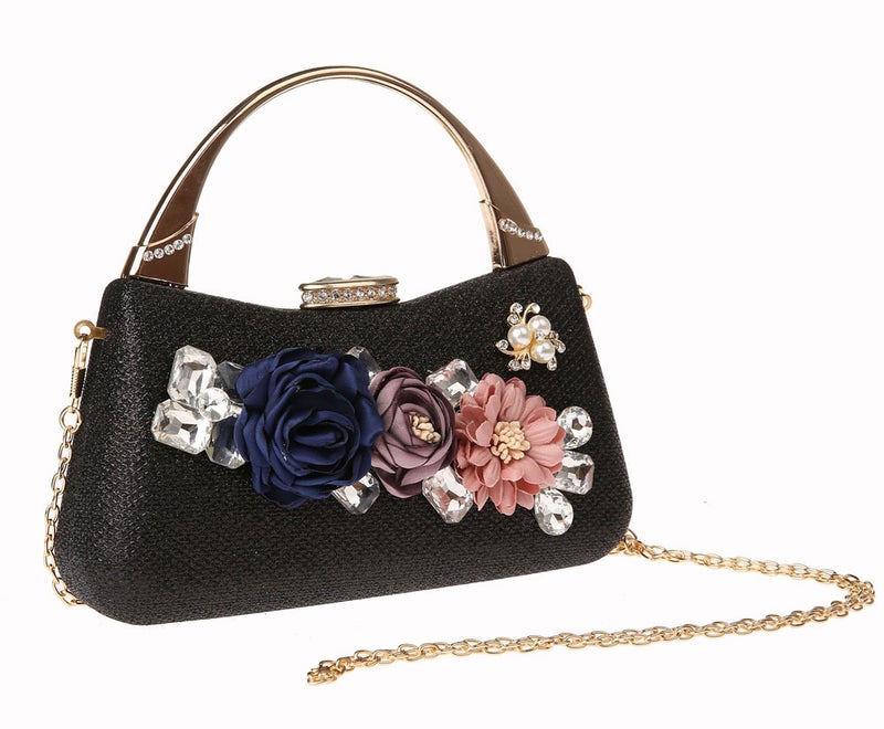 New Flower Bag Fashion Evening Bag Evening Bag Exquisite Gift Bag Handbag Party Bag F918 Flower - Image 1