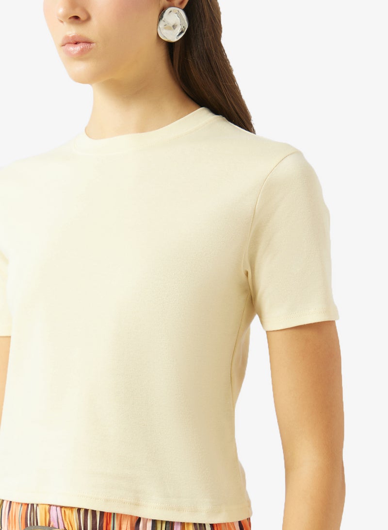 TOPSHOP Knitted Crop T-shirt - Image 3