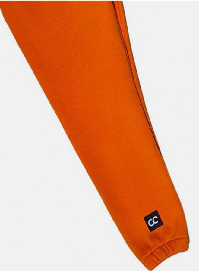 SHECHICK Basic Cotton Joggers Sweatpants Popping Orange  - Image 3