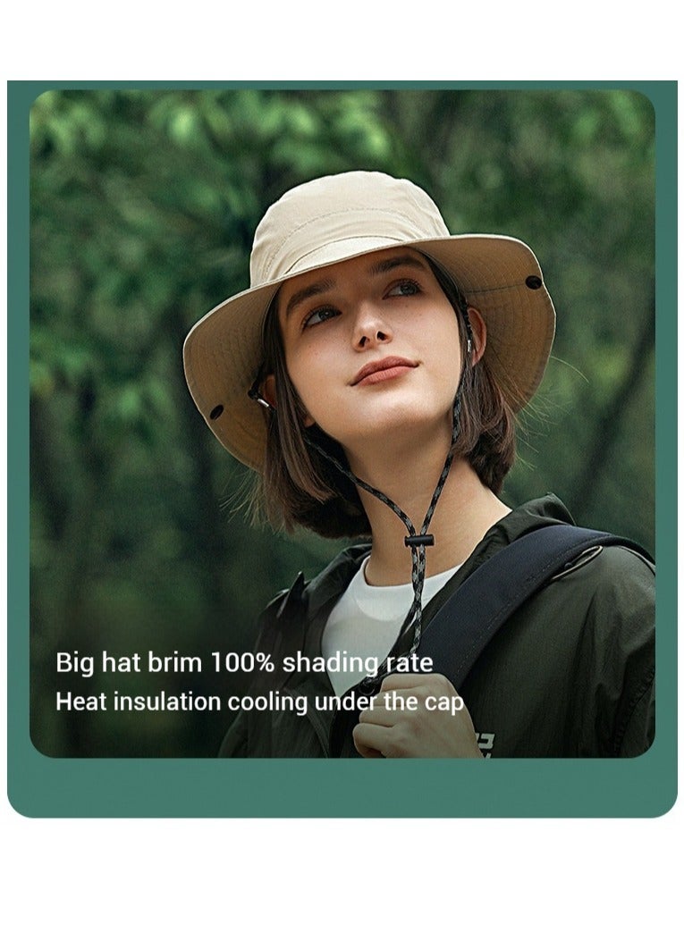 REXCHI Anti-ultraviolet Sun Hat Outdoor Sports Travel Camping Fisherman Hat Men And Women Wide Brim Breathable Sunshade - Image 3