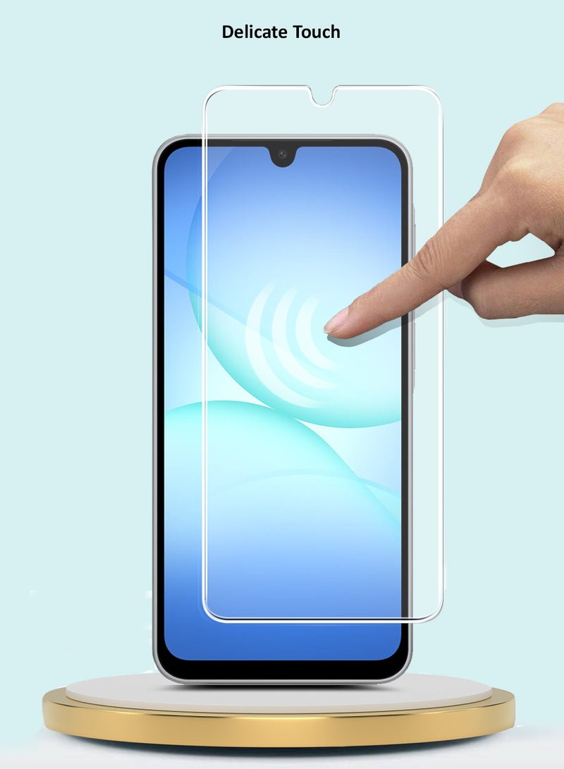 جيماكس حامي شاشة زجاجي مقوي 9H 2.5D بحواف منحنية لسلسلة GMAX Premium لجهاز سامسونج جالاكسي A17 5G لعام 2025 - شفاف - Image 5