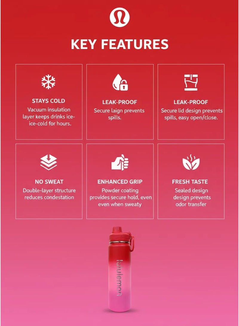 Lululemon Back to Life Reusable Sports Water Bottle (710ml) - Image 3