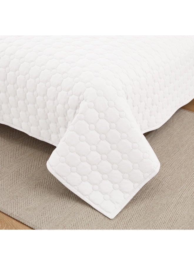 ShinyFlower Cotton Comforter Set for Double Bed 6-Piece Compressed Quilt Soft Microfiber Fabric 240 x 220 cm - Image 2