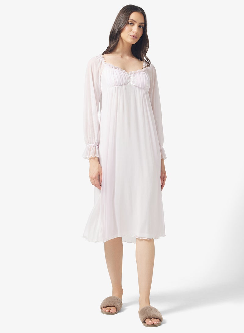 خزانة فستان نوم بأكمام منفوشة - Image 4