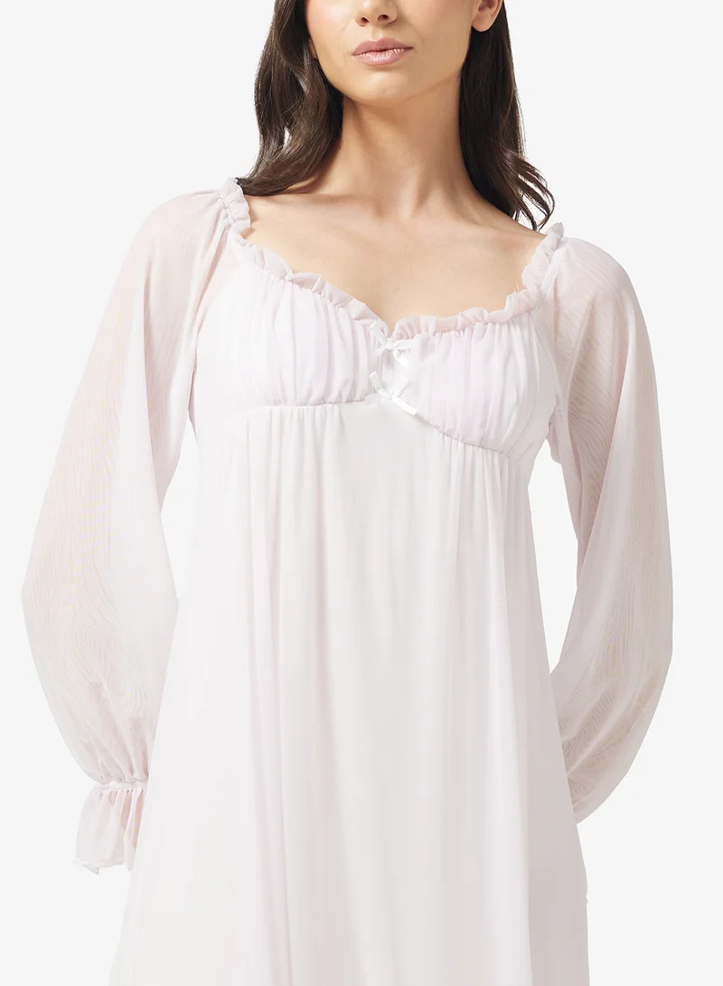 Khizana Puff Sleeve Night Dress