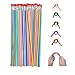 QDXATIVP 40PCS Bendy Fun Pencils for KidsMagic Bendable Flexible Colorful Stripe Soft Rubber Pencils with Erasers for Classroom GiftsGoodie Bag FillersBack to School Suppliescolored stripes - Image 3