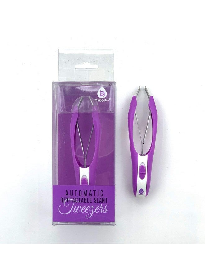 Pursonic Auto Retractable Tweezers For Eyebrows Ingrown Hair & Facial Hair Durable Stainless Steel Material Features Spotlight & Smart Grab System - Image 1