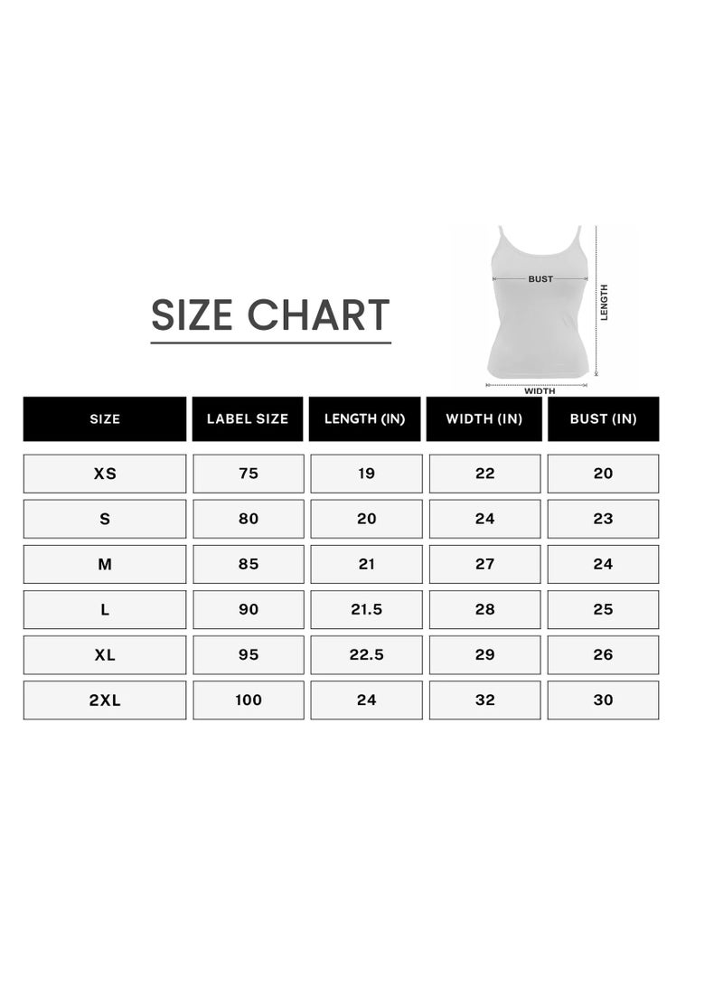 Rupa Jon white Camisole Top for Women (Pack of 5) - Image 5