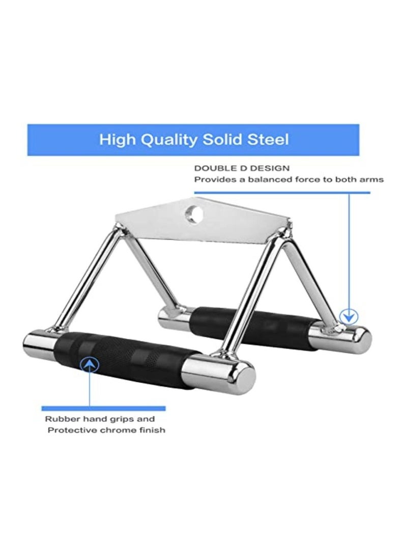 H PRO HM SPORTS Unisex Cable Machine Attachment | Weight Lifting Accessory for Home Gym | V-Cable Attachment | 360-degree rotating non-slip steel handle - Image 2
