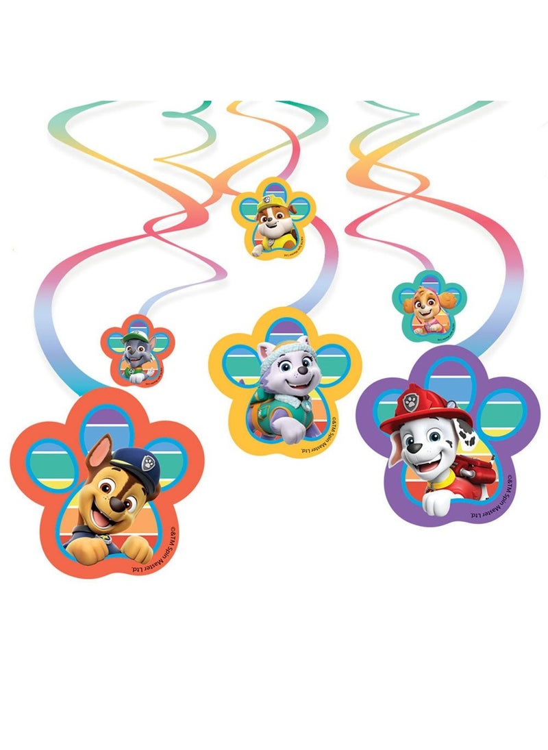 مجموعة من 6 قطع من ورق باو باترول فريندز المعلق، 30-60 سم