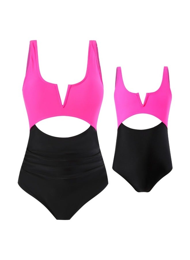 Loquat Hi Fish Swimsuit Beach Parent-child Swimsuit Family Suit Sunscreen Swimsuit Beach Parent-child Mother-daughter Swimsuit Wholesale-Color:J241403- - Image 1