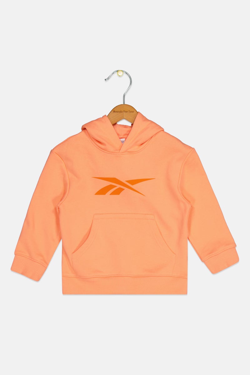 Reebok Toddlers Girl Long Sleeve Outdoor Hoodies, Peach - Image 1