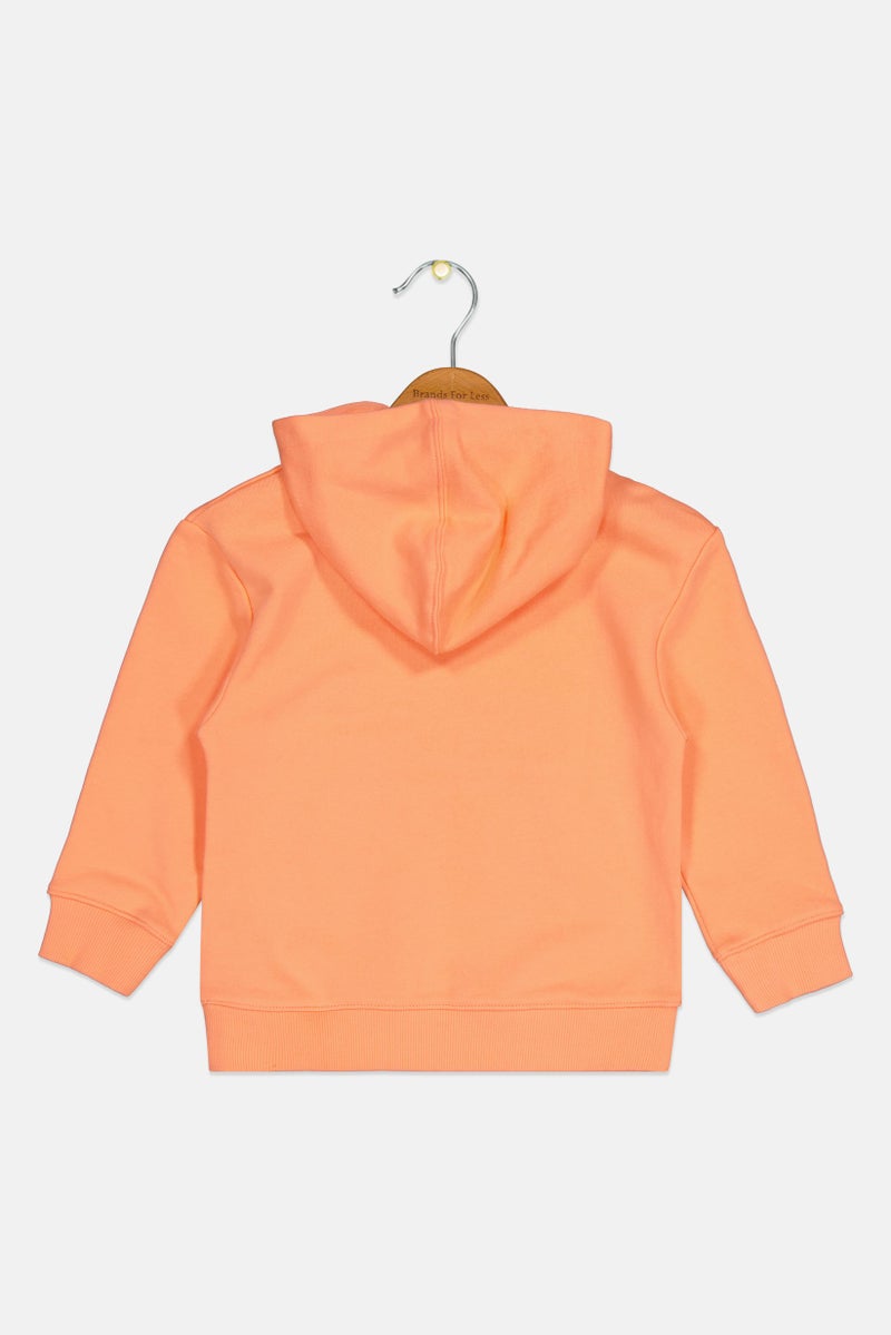 Reebok Toddlers Girl Long Sleeve Outdoor Hoodies, Peach - Image 2