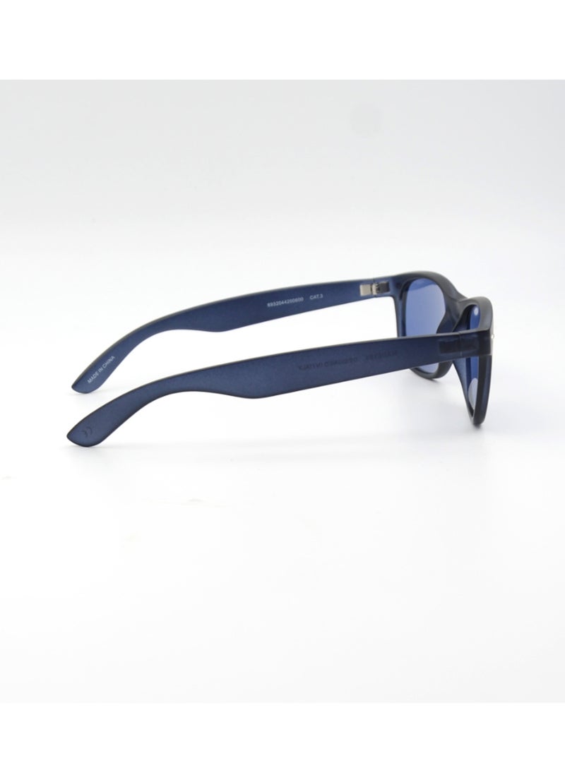 MADEYES Unisex UV Protection Sunglasses EE7P159-8 - Matt.Blue - Image 4
