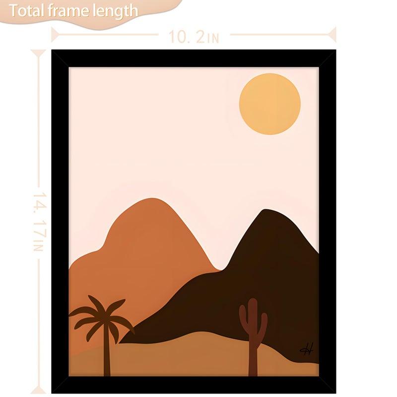 Picrit 9x13 Picture Frame  Photo Frame for Wall Mounting Display  Black - Image 4