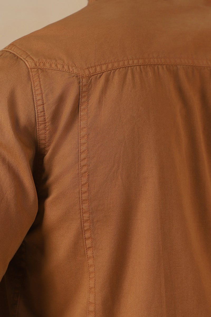 fyltr Men's Full Sleeve Overdyed Solid Shirt - Regular Fit | Full Sleeve | Double Pockets | Travel Shirts for Men | Casual Shirts for Men - Image 5