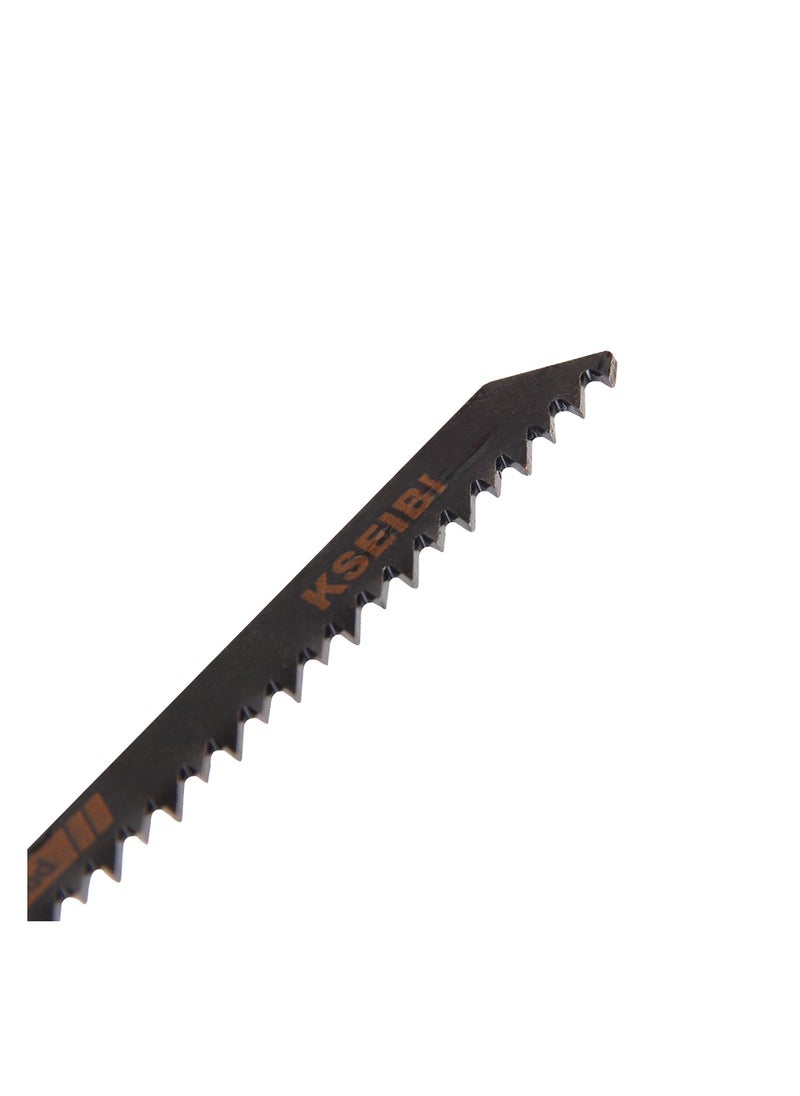KSEIBI Jigsaw Blades T-Shank, T111C / 5-Pc, Carbon Steel, High Quality Tool Steel for woodcutting and metal cutting, Woodworking Projects, Trimming Laminate Flooring, Plastic Cutting, Precision Cutting.  - Image 5