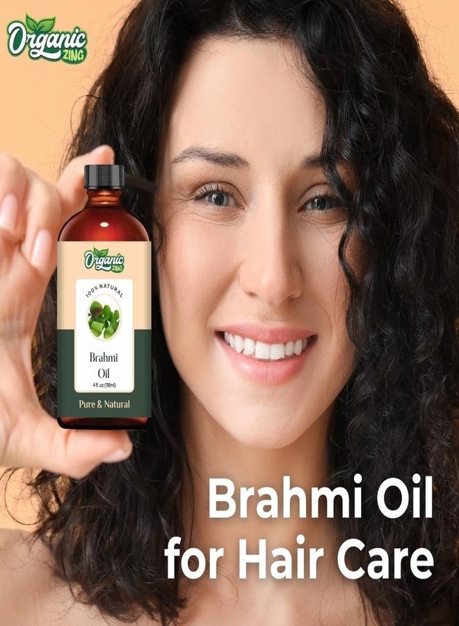 ORGANIC ZING زيت براهمي العضوي النقي والطبيعي للعناية بالبشرة والوجه والشعر، والعلاج العطري، والاستخدام في أجهزة التبخير، وبلسم الشعر - 118 مل - Image 4
