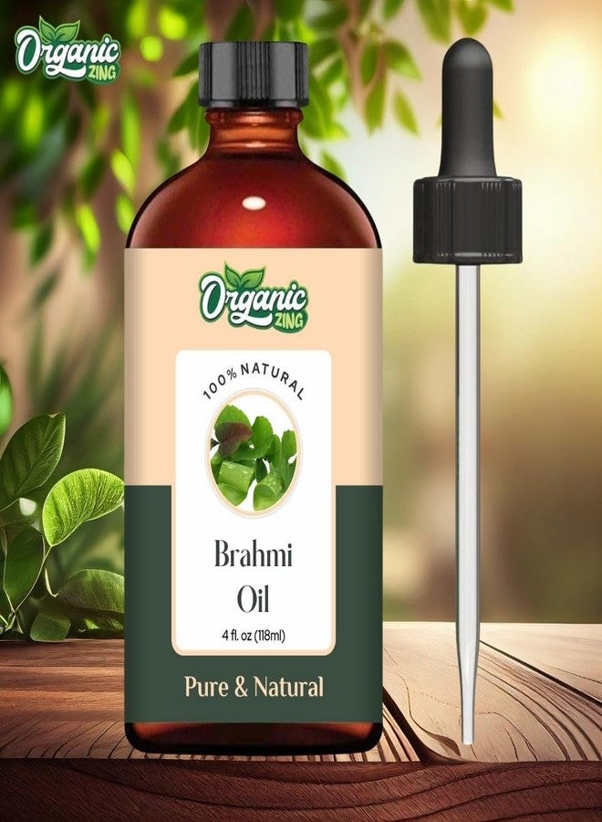 ORGANIC ZING زيت براهمي العضوي النقي والطبيعي للعناية بالبشرة والوجه والشعر، والعلاج العطري، والاستخدام في أجهزة التبخير، وبلسم الشعر - 118 مل - Image 3