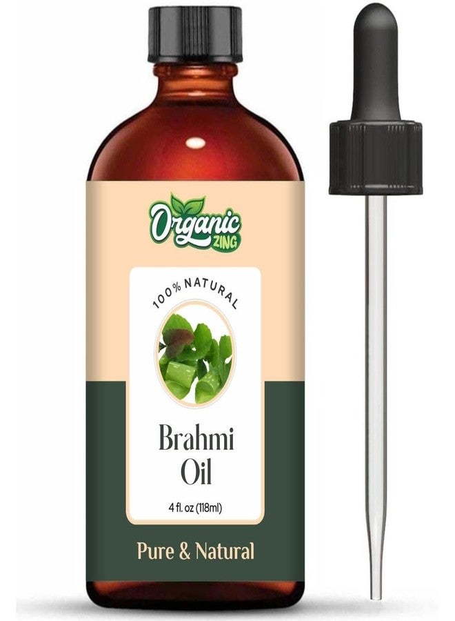 ORGANIC ZING زيت براهمي العضوي النقي والطبيعي للعناية بالبشرة والوجه والشعر، والعلاج العطري، والاستخدام في أجهزة التبخير، وبلسم الشعر - 118 مل - Image 1